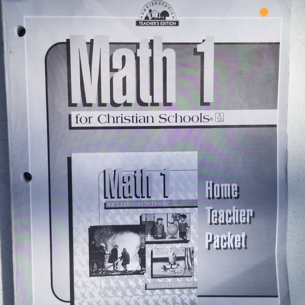 2FOR$30 - Math 1 for Christian Schools - Home Teacher Packet